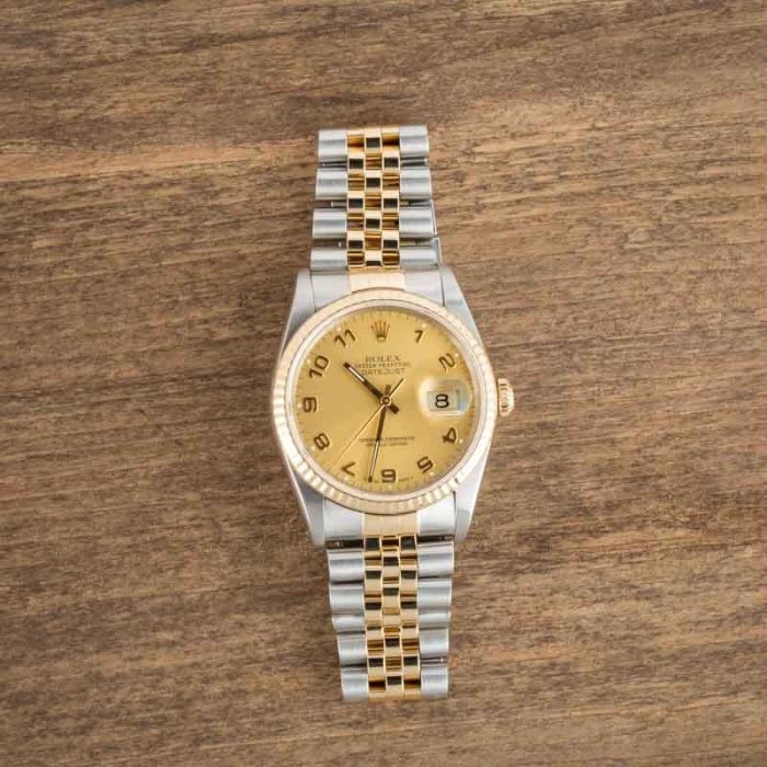 Clean Factory Super Clone Rolex Datejust 36 16233 Champagne Arabic - Image 5