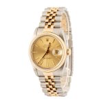 Super Clone Rolex Datejust 36 16233 Champagne Steel Gold - Image 3