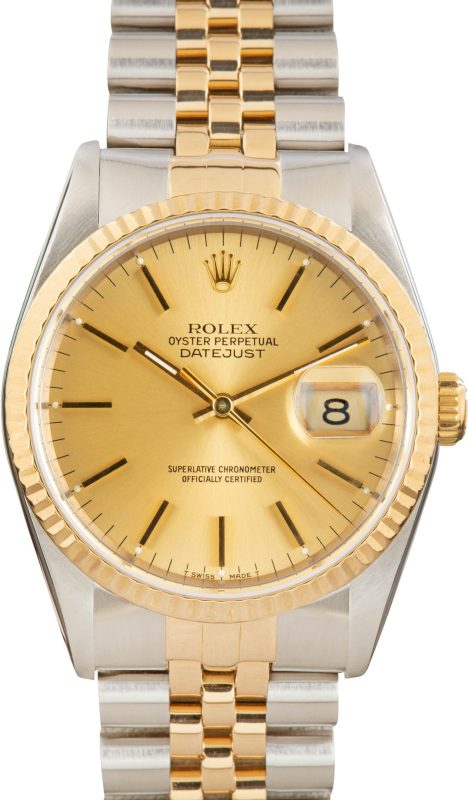 Super Clone Rolex Datejust 16233 Champagne Dial Clean Factory