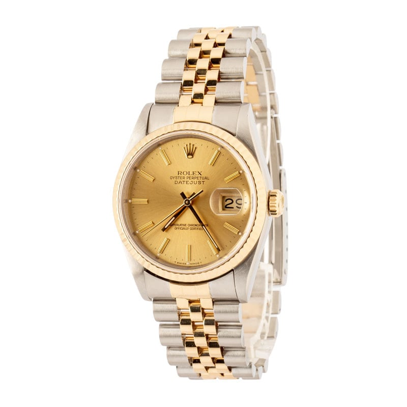 Super Clone Rolex Datejust 16233 Champagne Two-Tone 36mm