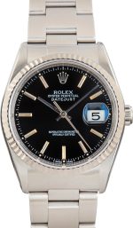 Clean Factory Super Clone Rolex Datejust 36 Ref 16234 Black Dial