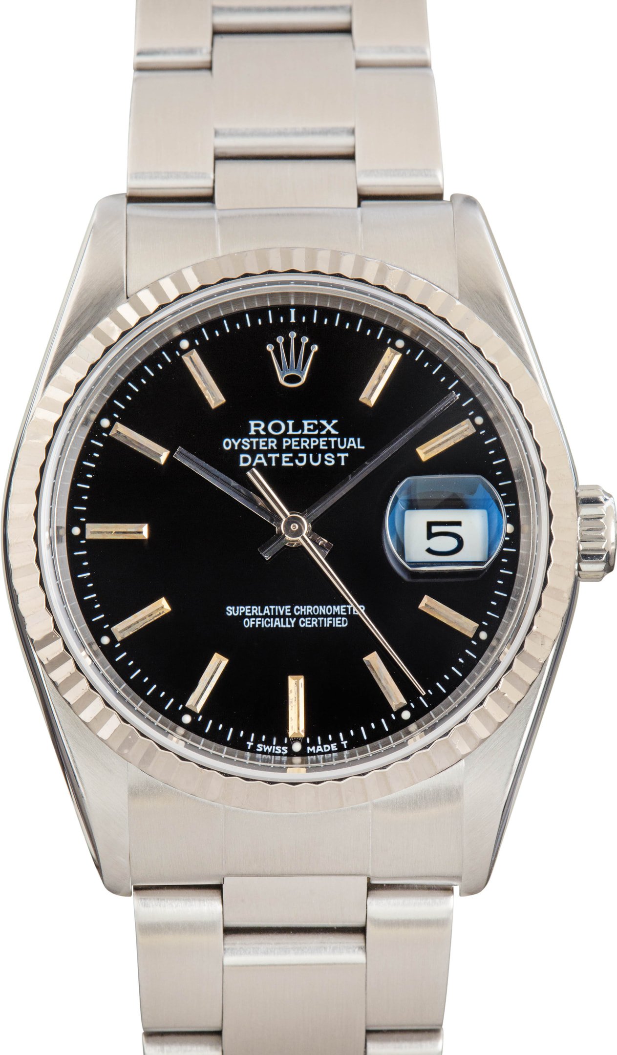 zUsed-Rolex-Datejust-36-16234-Black-Index-Dial-SKU182379 Clean Factory Super Clone Rolex Datejust 36 Ref 16234 Black Dial - Image 1