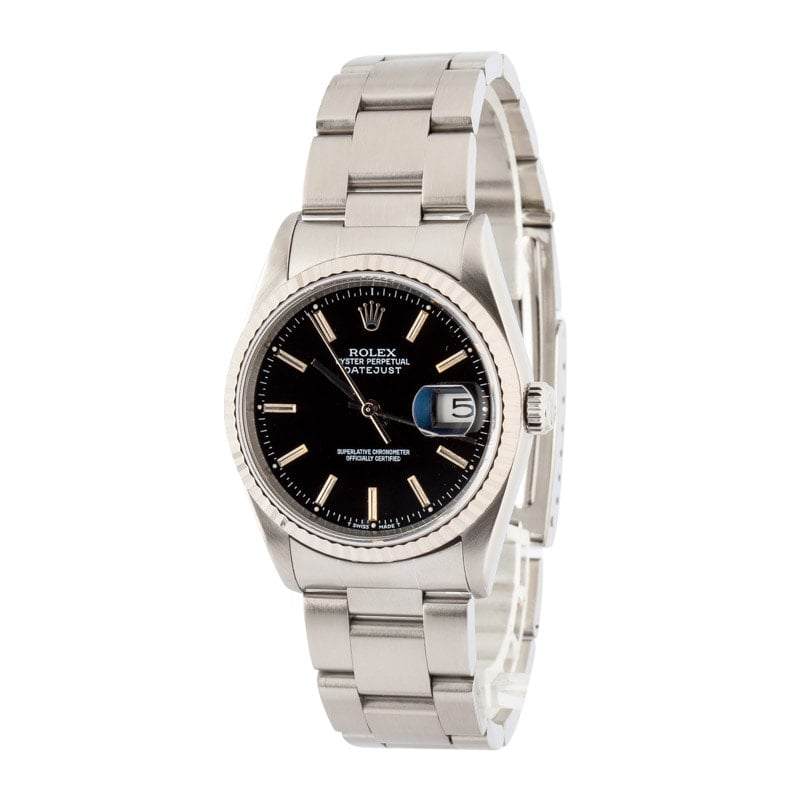 Clean Factory Super Clone Rolex Datejust 36 Ref 16234 Black Dial