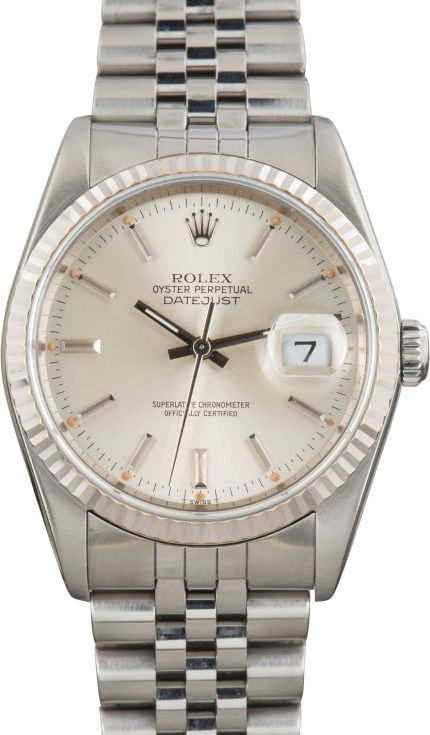 Clean Factory Super Clone Rolex Datejust 36 Ref 16234 Silver