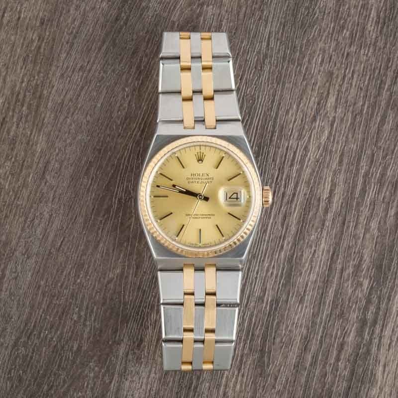 Clean Factory Super Clone Rolex Oysterquartz 17013 Champagne