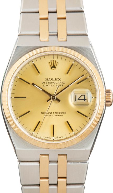 Clean Factory Super Clone Rolex Oysterquartz 17013 Champagne