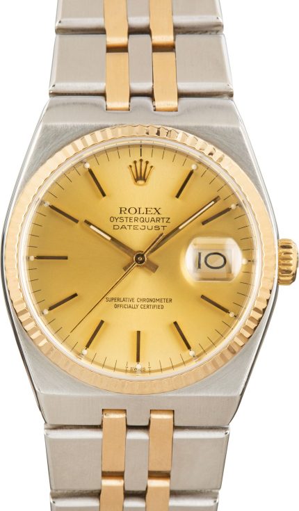 Super Clone Rolex Oysterquartz 17013 Two-Tone AAA Replica