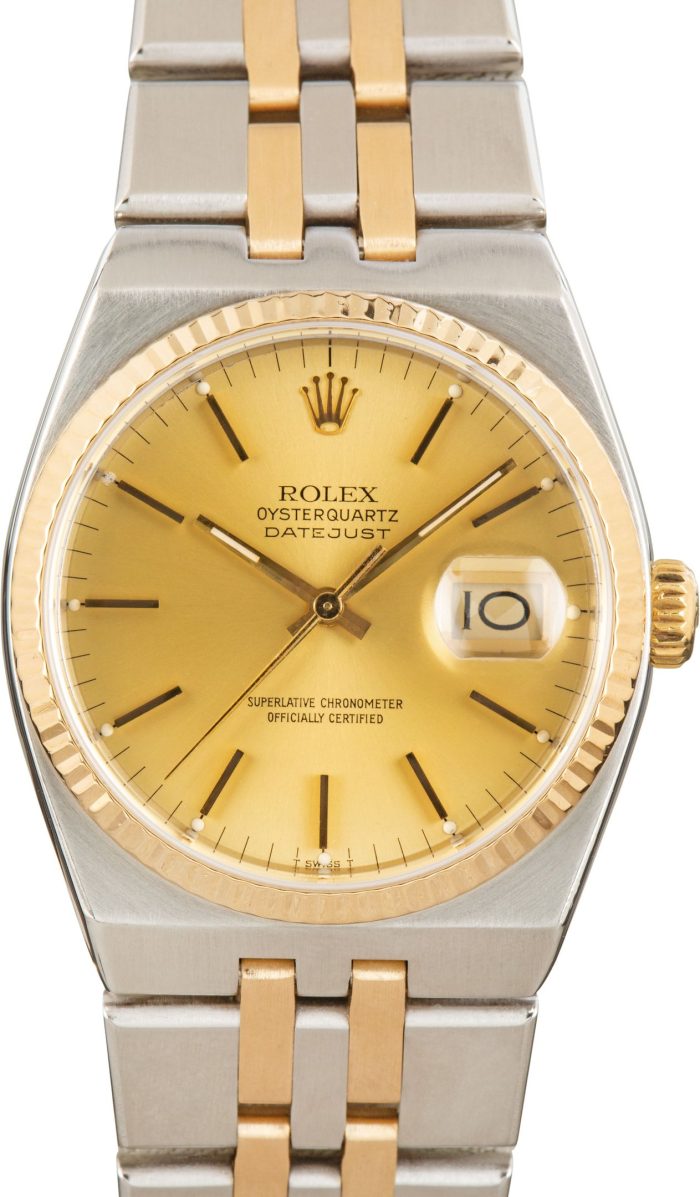 Super Clone Rolex Oysterquartz 17013 Two-Tone AAA Replica - Image 2