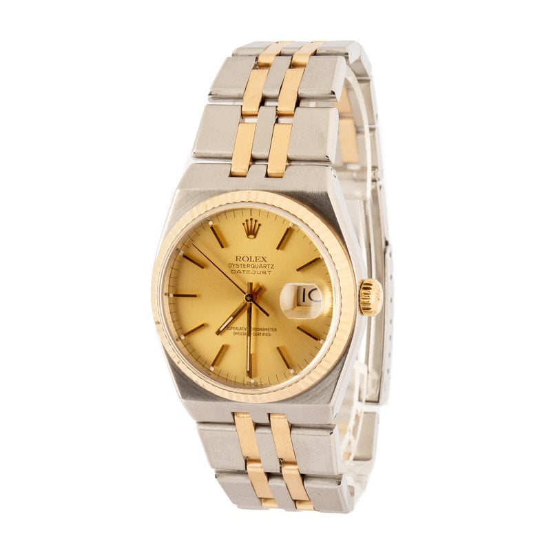 Super Clone Rolex Oysterquartz 17013 Two-Tone AAA Replica