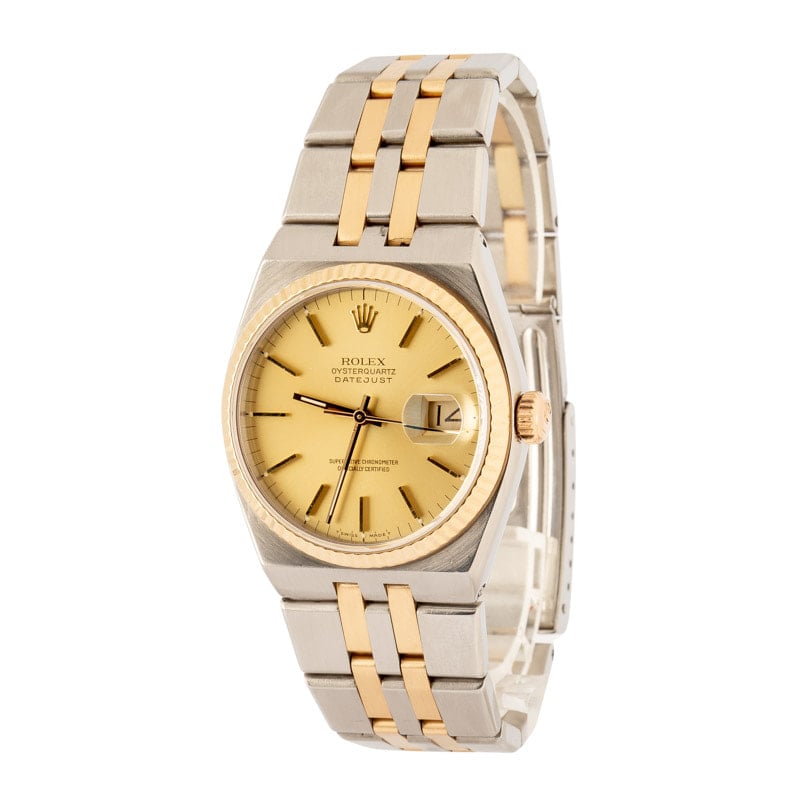 Clean Factory Super Clone Rolex Oysterquartz 17013 Champagne