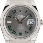 Super Clone Rolex Datejust 41 Wimbledon Roman Dial Clean Factory