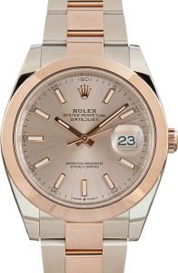 Clean Factory Super Clone Rolex Datejust 41 Rose Gold Sundust
