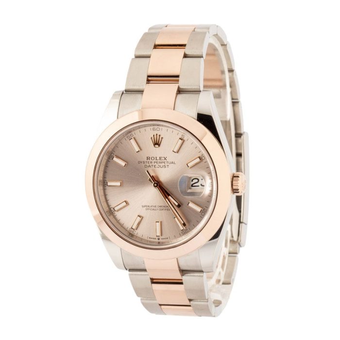 Clean Factory Super Clone Rolex Datejust 41 Rose Gold Sundust - Image 3