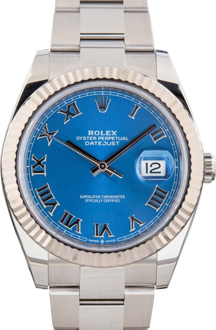 Clean Factory Super Clone Rolex Datejust 41 Blue Roman 126334