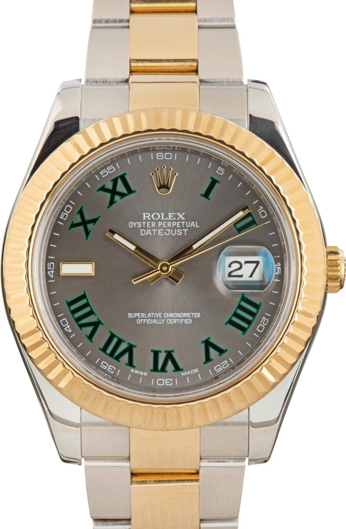 Clean Factory Super Clone Rolex Datejust II 116333 Wimbledon Two-Tone - Image 2