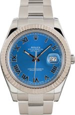 Super Clone Rolex Datejust II 116334 Blue Roman 41mm