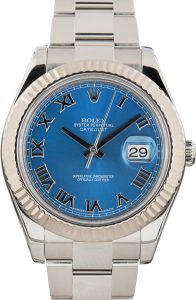 Super Clone Rolex Datejust II 116334 Blue Roman Clean Factory
