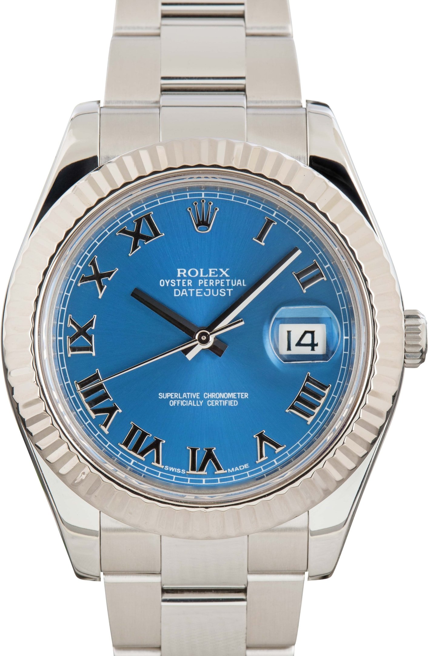 zUsed-Rolex-Datejust-II-116334-Blue-Roman-Dial-SKU182439 Super Clone Rolex Datejust II 116334 Blue Dial 41mm - Image 1