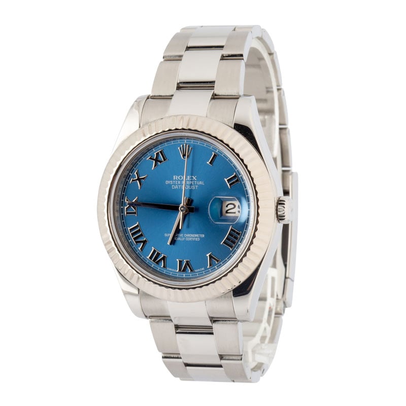 Super Clone Rolex Datejust II 116334 Blue Roman Clean Factory