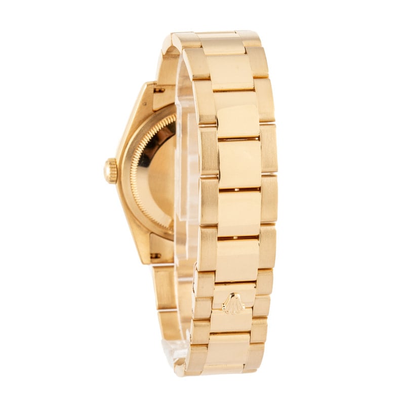 Super Clone Rolex Day-Date 118208 Yellow Gold AAA Replica