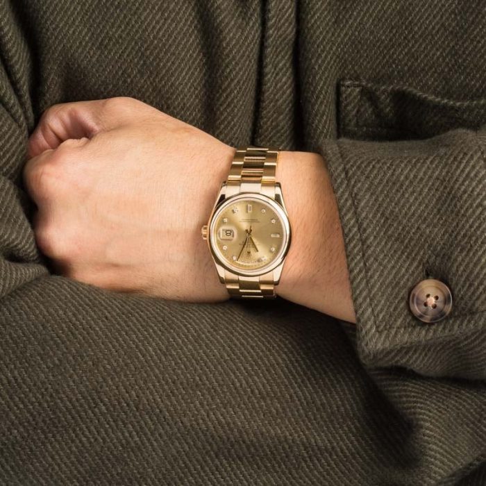 Super Clone Rolex Day-Date 118208 Yellow Gold AAA Replica - Image 5