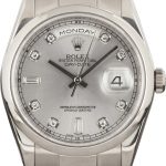 Clean Factory Super Clone Rolex Day-Date 36 White Gold 118209