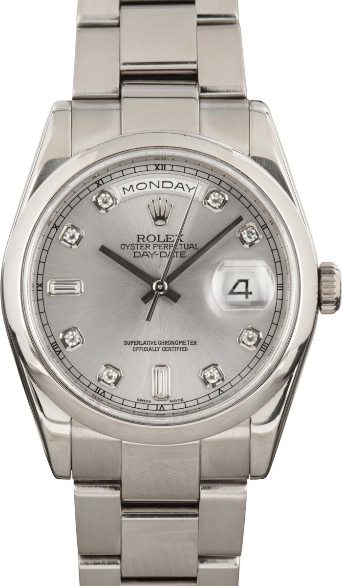 Clean Factory Super Clone Rolex Day-Date 36 White Gold 118209 - Image 2