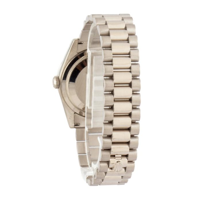 Super Clone Rolex Day-Date 36mm White Gold Diamond Bezel - Image 4