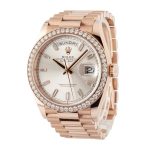 Clean Factory Super Clone Rolex Day-Date 36 Rose Gold Diamond - Image 3