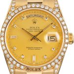 Super Clone Rolex Day-Date 36 Ref 18138 Diamond Gold AAA
