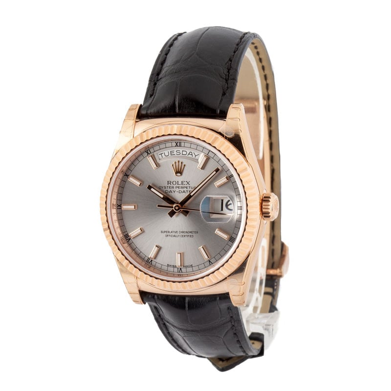 Clean Factory Super Clone Rolex Day-Date 36 Rose Gold AAA Rep