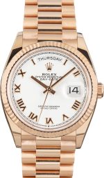 Clean Factory Super Clone Rolex Day-Date 36 128235 Rose Gold