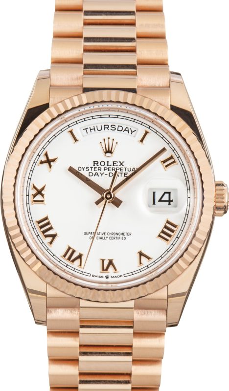 Clean Factory Super Clone Rolex Day-Date 36 128235 Rose Gold