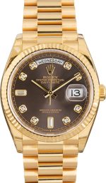 Super Clone Rolex Day-Date 36 128238 AAA Yellow Gold