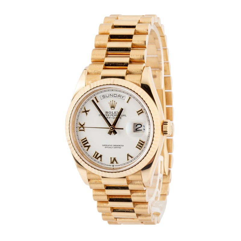 Clean Factory Super Clone Rolex Day-Date 128238 Yellow Gold