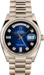Super Clone Rolex Day-Date 128239 Blue Diamond Dial 36mm