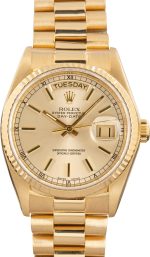 Super Clone Rolex Day-Date 18038 Champagne Dial AAA Replica