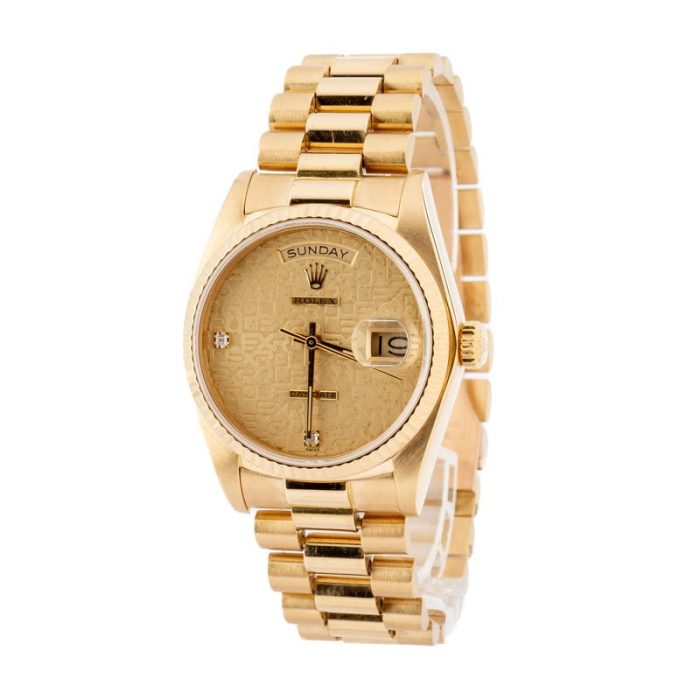 Cheapest Rolex Day-Date 18038 36mm Yellow Gold Jubilee Dial - Image 3
