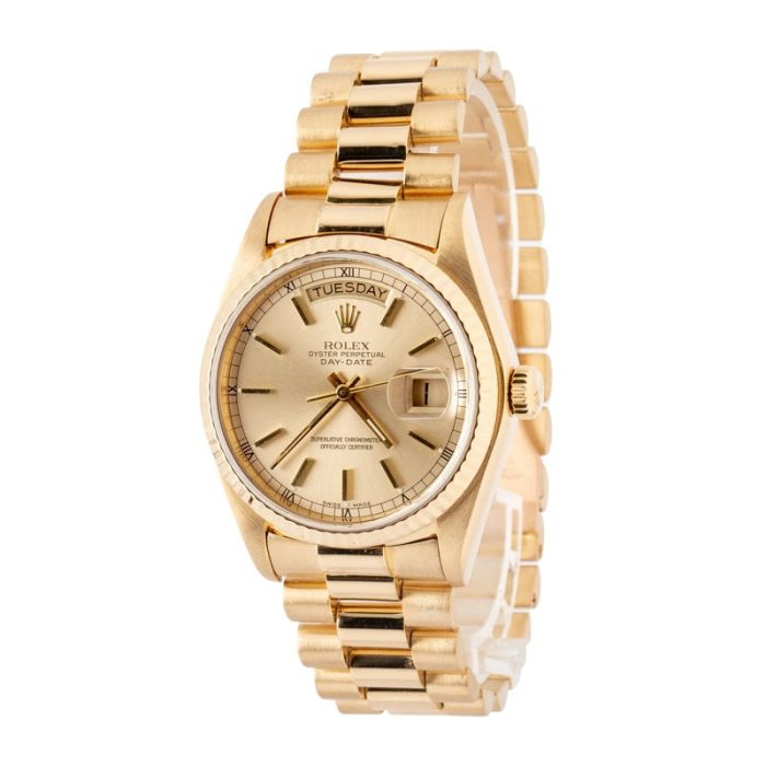 Super Clone Rolex Day-Date 18038 Champagne Dial AAA Replica - Image 3