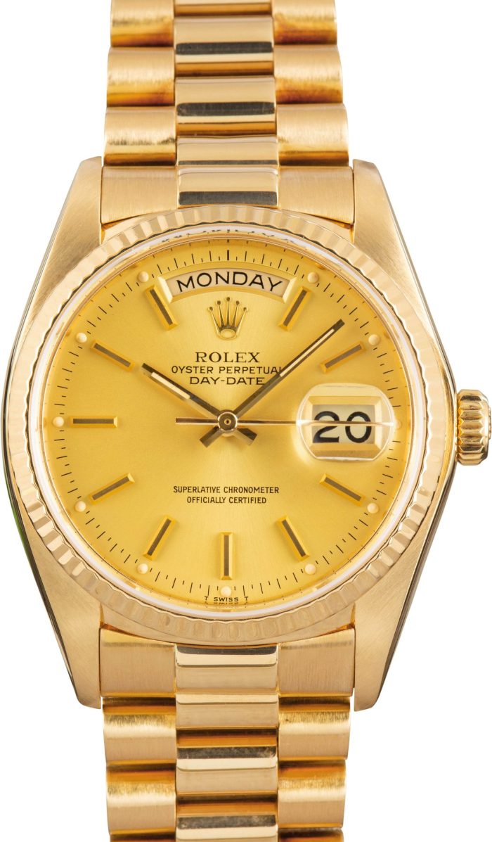 Clean Factory Super Clone Rolex Day-Date 36 Champagne 18038 - Image 2