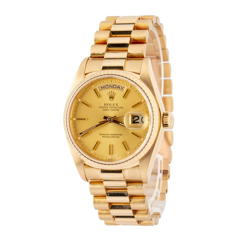 Clean Factory Super Clone Rolex Day-Date 36 Champagne 18038