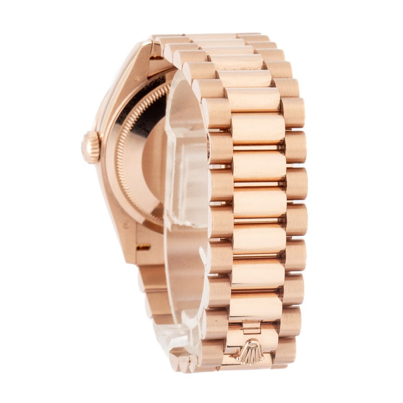 Clean Factory Super Clone Rolex Day-Date 36 Rose Gold Diamond