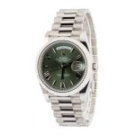 Clean Factory Super Clone Rolex Day-Date 40 Platinum Green Dial - Image 3
