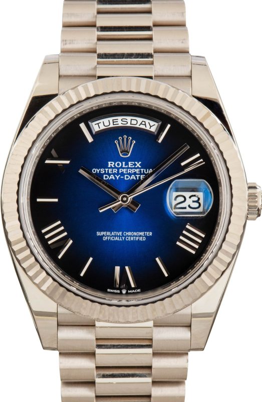 Super Clone Rolex Day-Date 40 President 228239 Blue Dial AAA