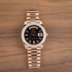 Clean Factory Super Clone Rolex Day-Date 40 Rose Gold Diamond - Image 6