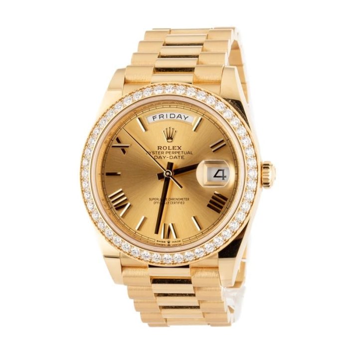 Super Clone Rolex Day-Date 40 228348 Diamond Bezel AAA - Image 3