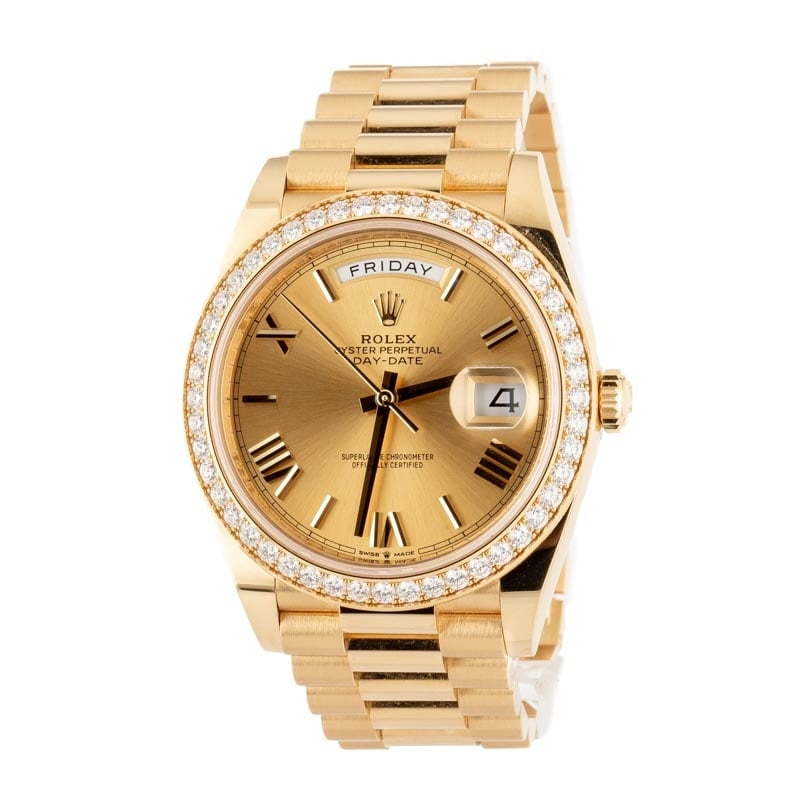 Super Clone Rolex Day-Date 40 228348 Diamond Bezel AAA