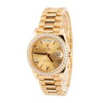 Clean Factory Super Clone Rolex Day-Date 40 Yellow Gold Diamond