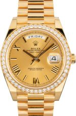 Super Clone Rolex Day-Date 40 228348 Diamond Bezel AAA