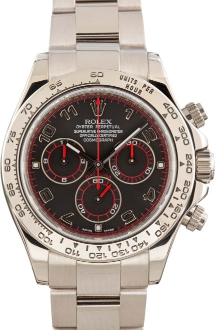 Super Clone Rolex Daytona 116509 White Gold Chronograph